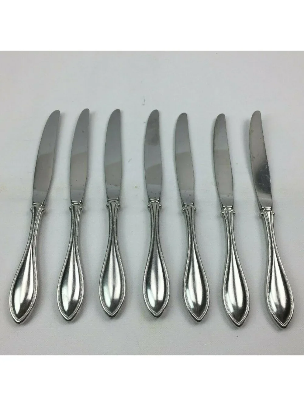 7 Dinner Knives Arbor American Harmony Oneida USA Stainless Steel Flatware